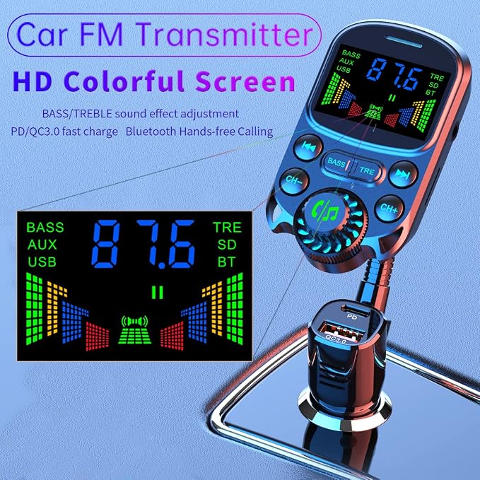 Colorful HD Lossless Sound Quality EQ Sound Adjustment Hands-Free Calling QC3.0 - Image 2