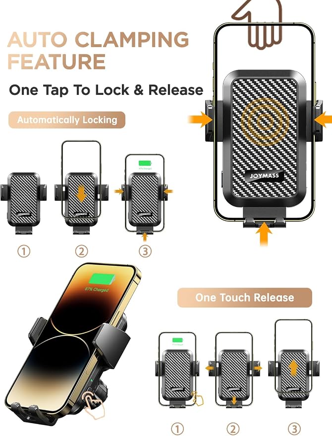 Wireless Car Charger, Phone Holders - Image 4