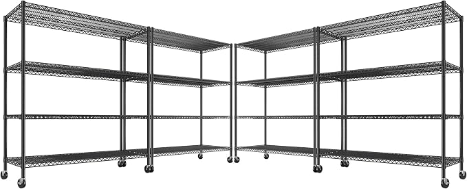 REIBII 55.5''W Heavy Duty Metal Shelves by REIBII