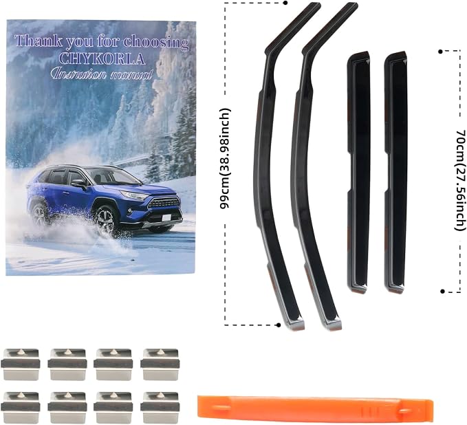 in Channel Rain Guards Fit for Chevrolet Chevy Suburban 2021 2022 2023 2024 2025 - Image 6