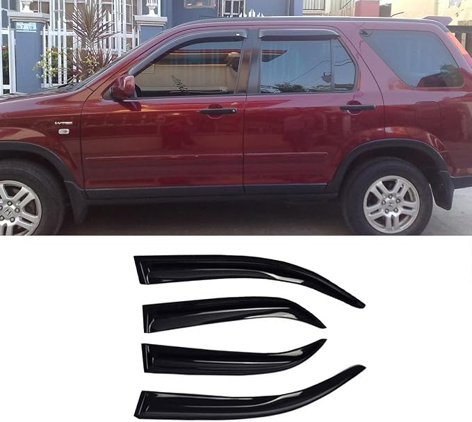 Wind Deflector Compatible with 2002-2006 Honda CR-V Smoke Sun/Rain Guards - Image 2