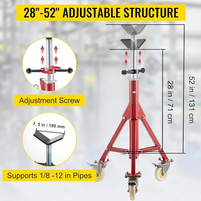 VEVOR Pipe Stand, Pipe Jack Stands - Image 2
