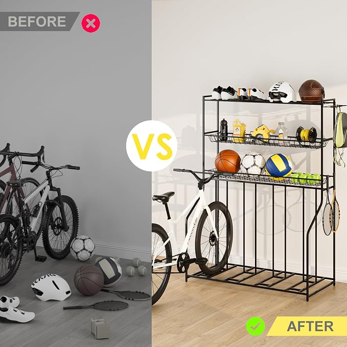 4 Bike Stand, Bike Rack Garage - Image 8