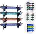 Skateboard Rack Wall Mount – Skateboard Wall Hanger, Snowboard Display Wall by Unknown
