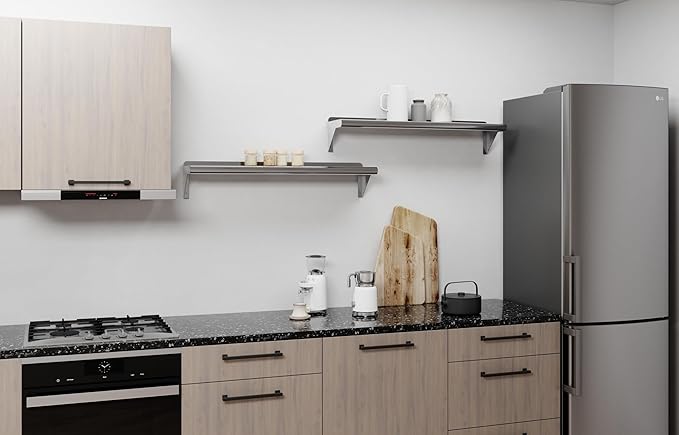 AmGood 8" X 36" Stainless Steel Wall Shelf | Metal Shelving | Garage, Utility - Image 7
