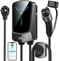 QIAO Level 2 EV Charger, Wi-Fi Bluetooth APP Enabled EVSE, 4.3in Display by QAOFUL
