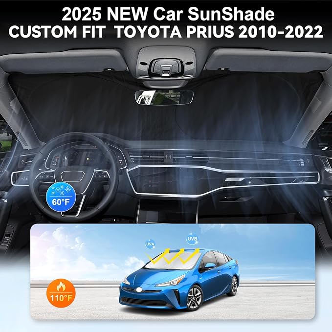 Custom Fit Prius Windshield Sunshade - Image 4