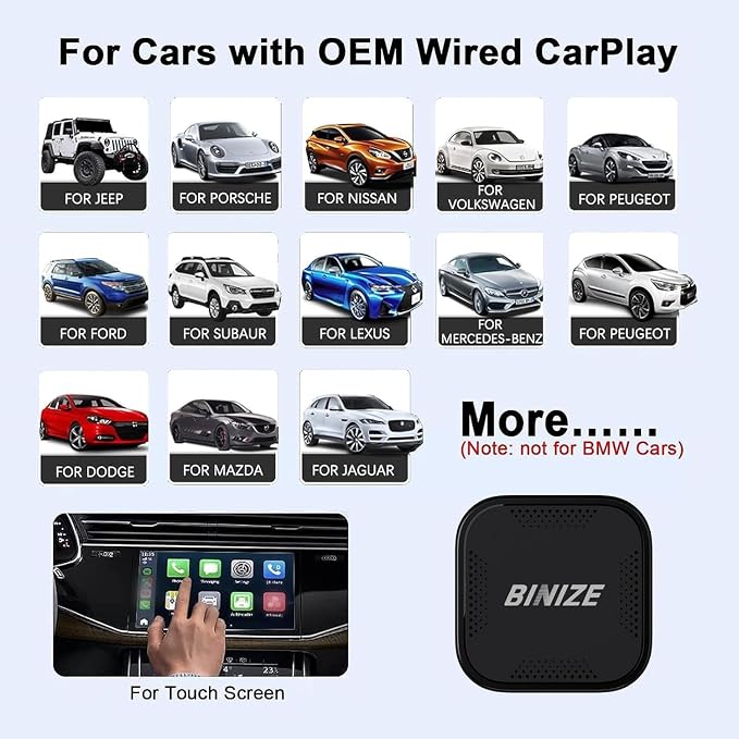 Binize Wireless CarPlay Android AUTO Multimedia Video Box 4G Cellular, Android - Image 7