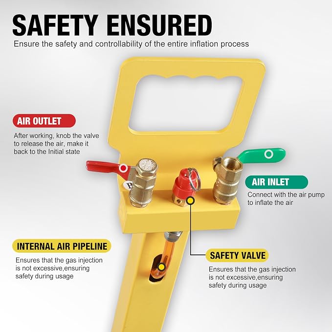 YELLOW JACKET Air Jack 5 Ton Airbag Jack - Image 7