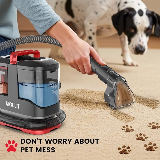 Portable Carpet & Upholstery Cleaner Machine, 15Kpa Strong Suction Spot Cleaner - Image 6