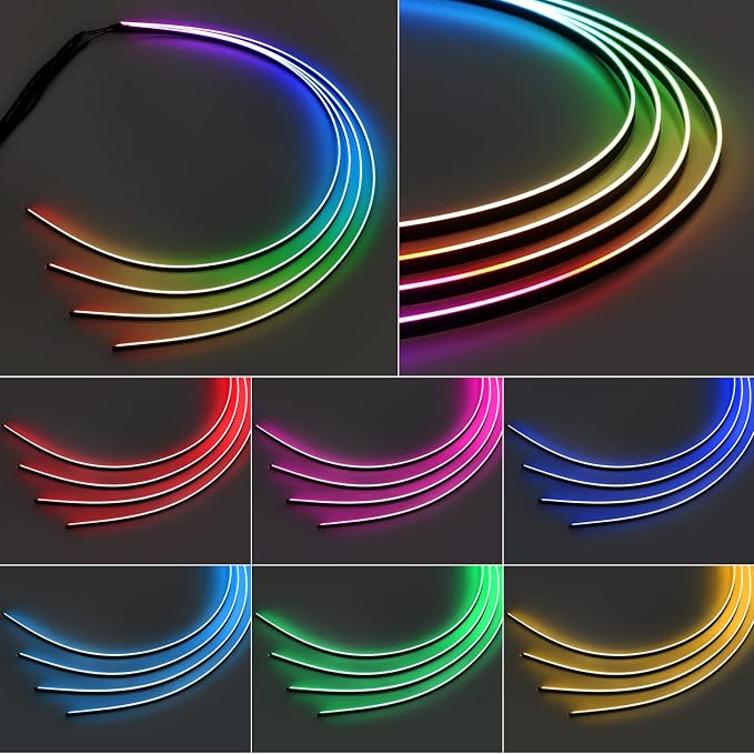 Dreamcolor Acrylic Interior Car LED Strip Light 14-inch, which fit - Image 4