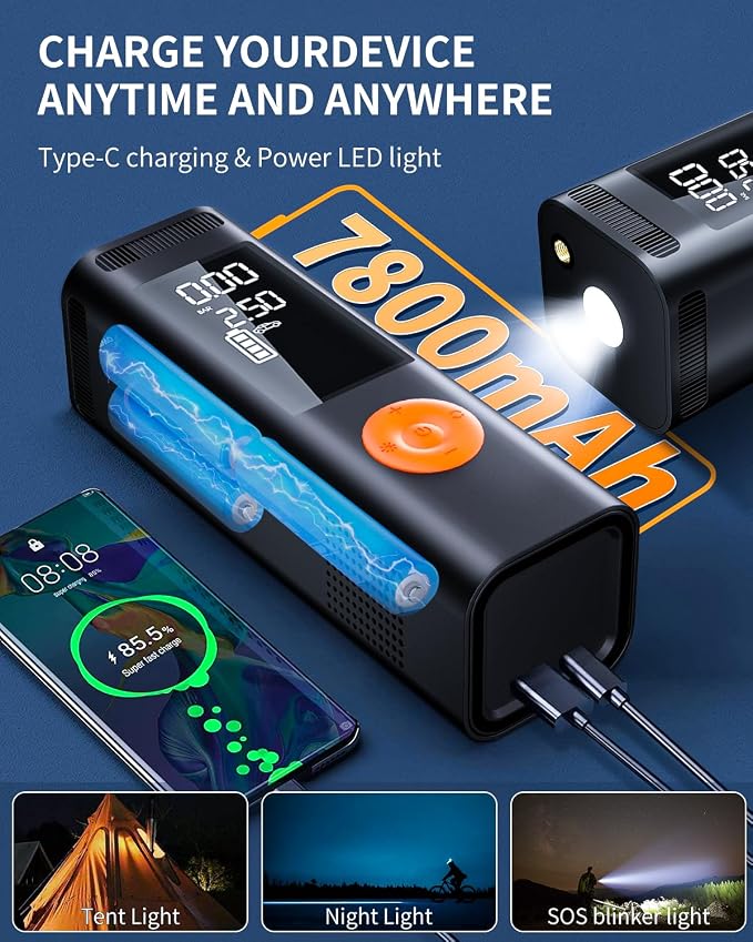 Tire Inflator Portable Air Compressor - Image 3