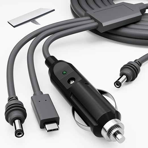 Starlink Mini Power Cable 3-in-1 33FT/10M USB-C to DC 12-24V Car Power Cord by RVMARINEPAT