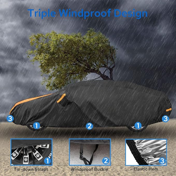 Avecrew Car Cover Waterproof All Weather - Image 3