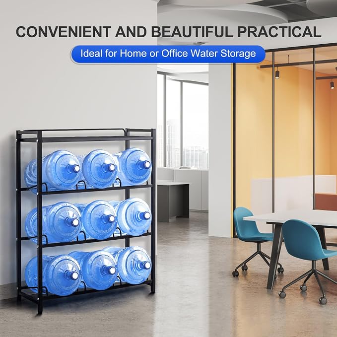 5 Gallon Water Bottle Holder 9-Tray 3/5 Gallon Water Jug Rack - Image 6