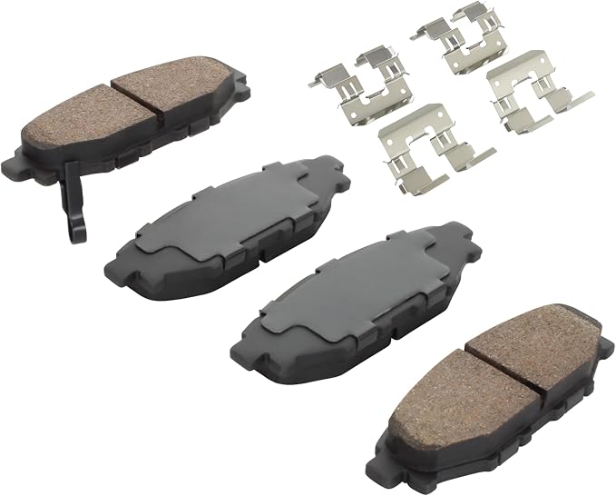 Premium Semi-Metallic Rear Brake Pads Compatible - Image 2