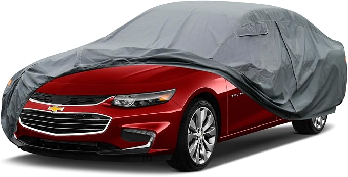 16 Layers Car Cover Waterproof All Weather, Heavy Duty Full Exterior Cover by GUNHYI