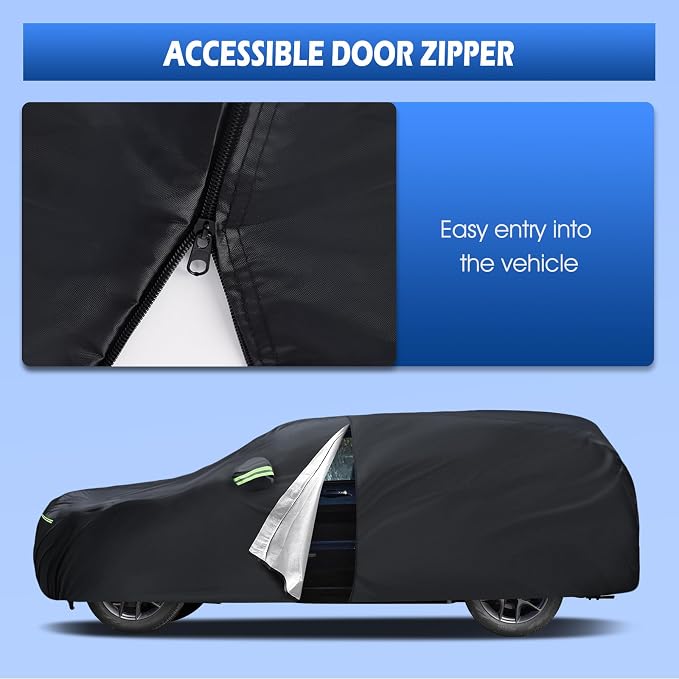 Car Cover Custom Fit for Jeep Grand Cherokee 2000-2025, Migaven Waterproof Full - Image 2
