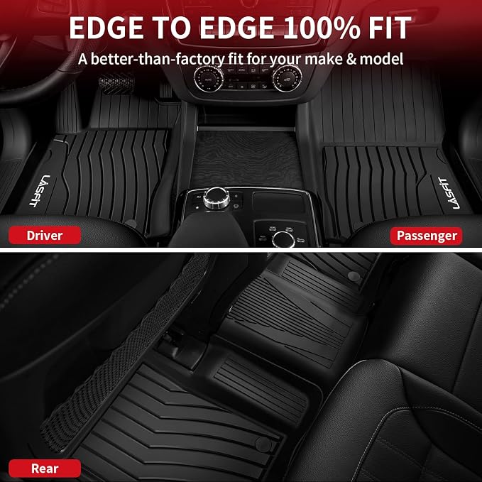LASFIT Floor Mats for Mercedes Benz GLE 2019 2018 2017 2016 350/400 / 43 AMG / - Image 4