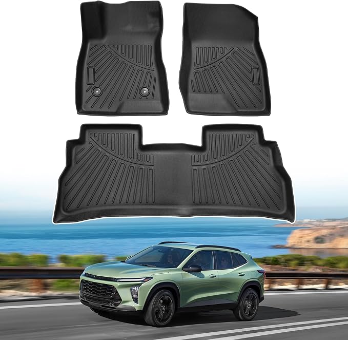 Powerty Floor Mats for 2024 2025 Chevrolet/Chevy Trax Accessories All Weather by Powerty