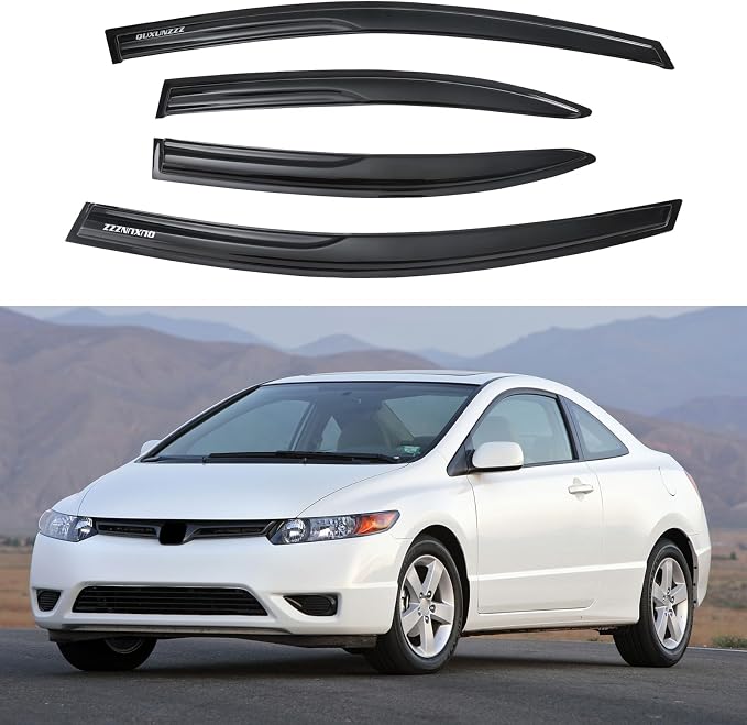 Rain Guards Side Window Visor Vent Outside Mount by Quxunzzzmakeup