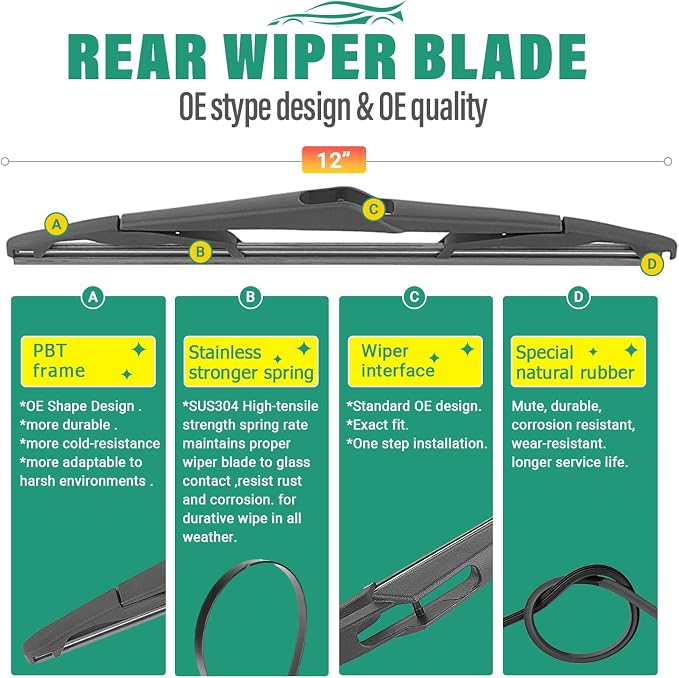 26" 15" 12" Windshield Wiper Blades Replacement - Image 4