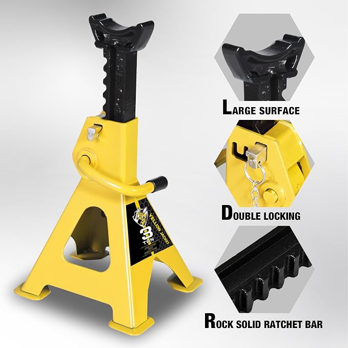 YELLOW JACKET Car Jack Stands 3 Ton - Image 2