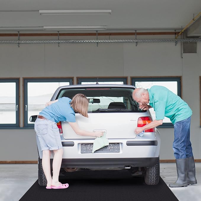 Extra Large 6.6 x 16.4ft Garage Floor Mat- Absorbent/Waterproof Oil Maintenance - Image 2