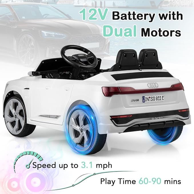 Licensed Audi SQ8 Ride on Car by OLAKIDS, 12V Kids Electric Vehicle - Image 5