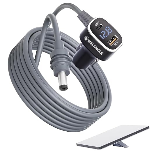 3 in 1 Car Power Cable for Starlink Mini Cigarette Lighter Adapter, Car Charger by Welangle