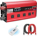 2500W Power Inverter 12V to 110V/120V DC to AC by Cantonape