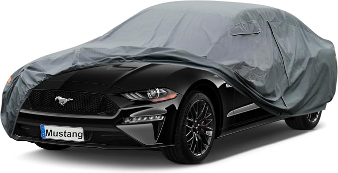 Premium Car Cover Custom Fit Ford Mustang, 16 Layers Heavy Duty Car Cover by GUNHYI