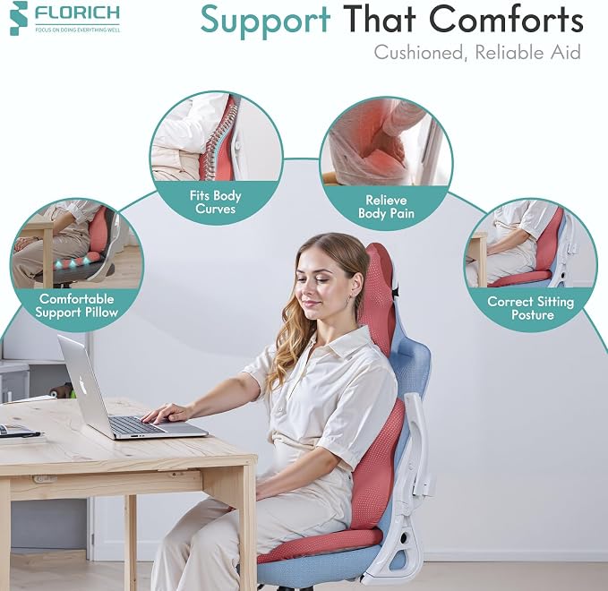 FLORICH Car Seat Cushion and Lumbar Support Pillow - Image 4