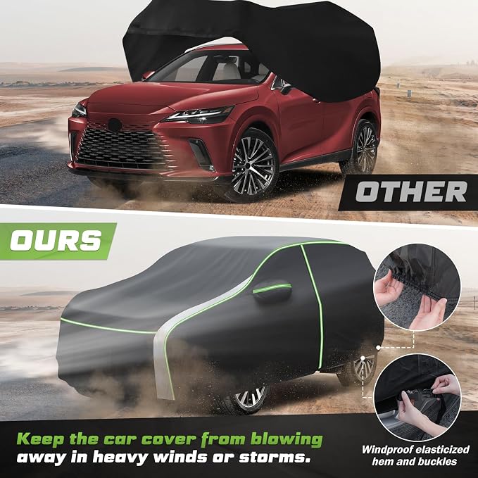 Mixsuper Liner Car Cover for Lexus RX 1999-2026, 7 Layers Waterproof Car Cover - Image 6