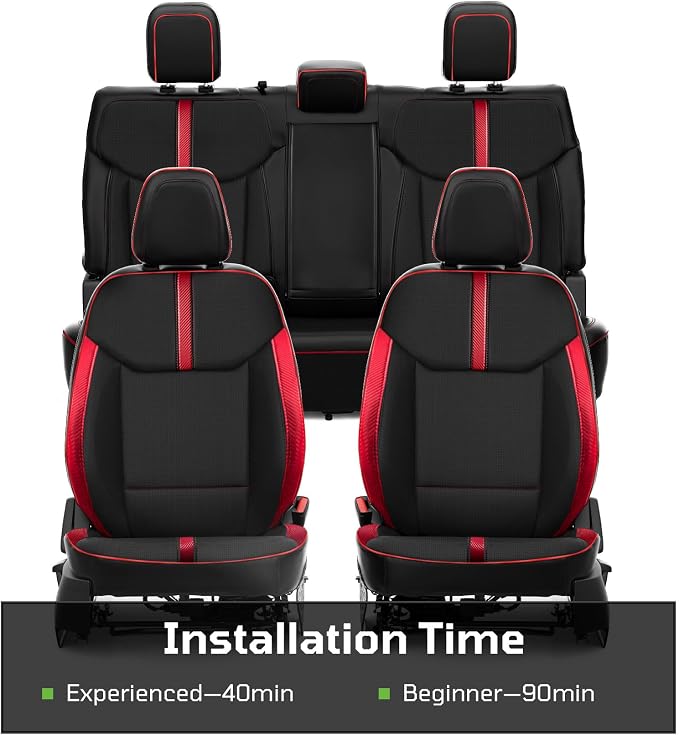 Seat Covers Fit for Ford Maverick 2022-2025 Double Cab XL XLT Lariat, Full - Image 7