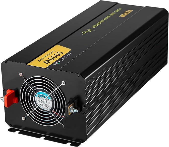 VEVOR Pure Sine Wave Inverter, 5000 Watt, Power Inverter, DC 12V to AC 120V Car by VEVOR
