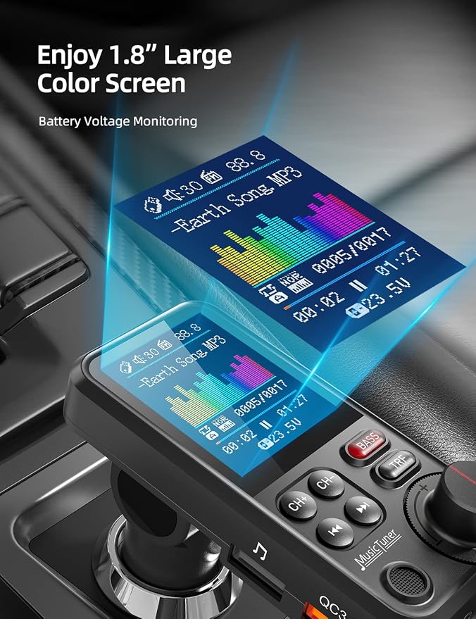 Nulaxy Bluetooth FM Transmitter - Image 3