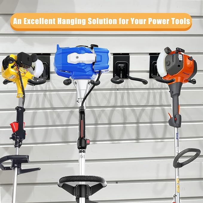 Adjustable Slatwall Hooks, Lockable Slatwall Weedeater Hanger, String Trimmer - Image 5