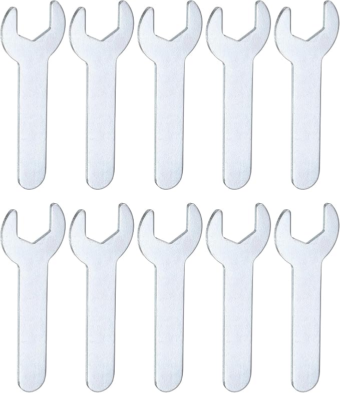 HARFINGTON 10pcs Small Wrench 13x70x1.5mm Metric U-Shaped Single Open Ended by HARFINGTON