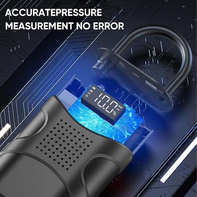 Tire Inflator Portable Air Compressor Cordless, 150PSI 6.5x Faster Portable - Image 8