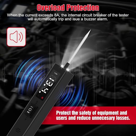 Power Circuit Probe Tester, OBDMONSTER V100 Circuit Tester, 0-80V DC Test Light - Image 5