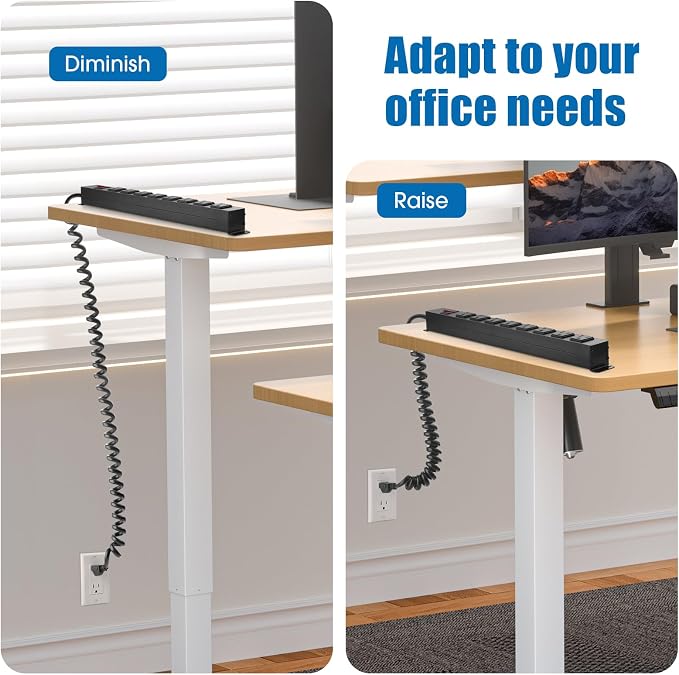 2Pack 8 Outlet Metal Wall Mount Power Strip, Mountable Outlet - Image 3