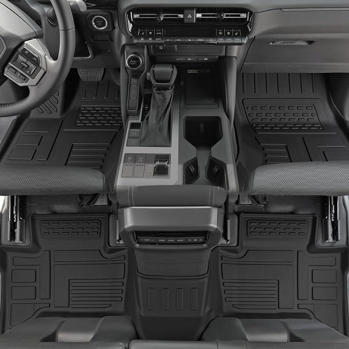 Floor Mats Set for 2024 2025 Toyota Land Cruiser Prado 5 Seats, Full Coverage - Image 4