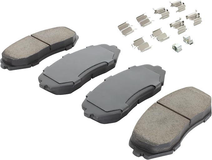 Premium Semi-Metallic Front Brake Pads Compatible - Image 2