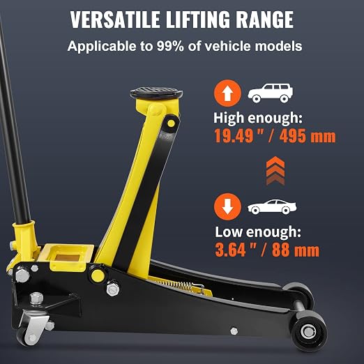 VEVOR 2.5 Ton Low Profile, Heavy-Duty Steel Racing Floor Jack - Image 3