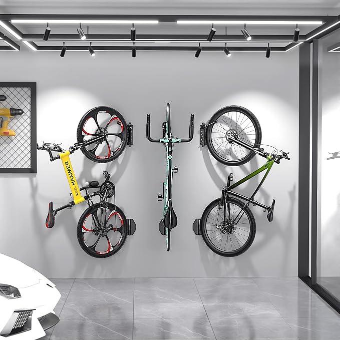 Swivel Bike Wall Mount, 150° Swivel Vertical Bike Rack Wall Hanger Holds up to - Image 9