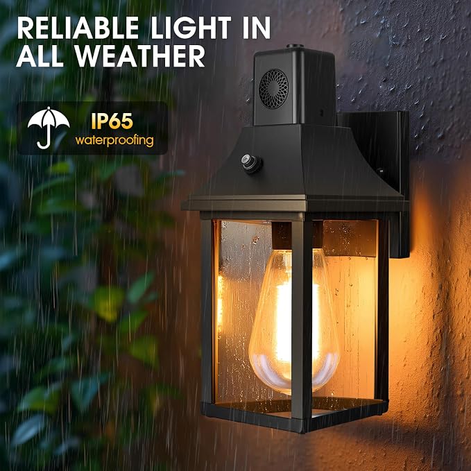 2PACK Bluetooth Speaker Outdoor Wall Lights - Image 5