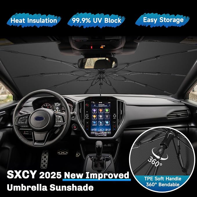SXCY for 2024 2025 Subaru Impreza Windshield Umbrella Sunshade for 2024 2025 - Image 4