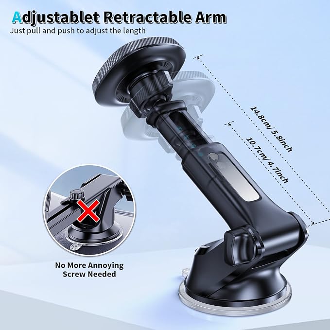 APPS2Car for MagSafe Car Mount, Magnetic Phone Holder for Car Dashboard - Image 5
