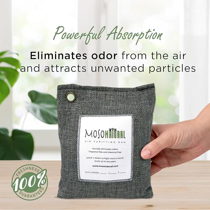Moso Natural Air Purifying Bag 500g Premium Bamboo Charcoal Odor Absorber - Image 3